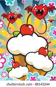 Cherry muffins
