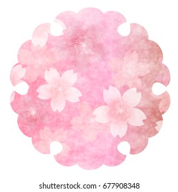 Cherry New Year's cards spring icon
