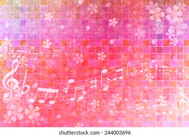 Cherry note background