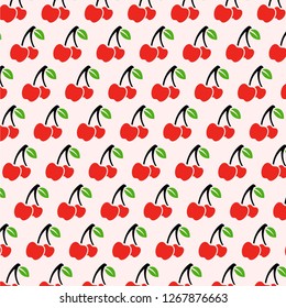 cherry pattern fruit