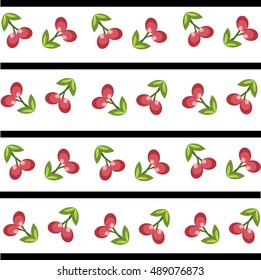 cherry pattern lines background vector illustration