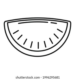 Cherry patty icon. Outline Cherry patty vector icon for web design isolated on white background