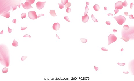 Cherry Petals Dancing in the Wind Frame, Background
