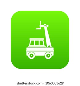 Cherry picker icon digital green for any design isolated on white vector illustration