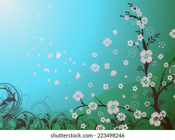 cherry pink blossom