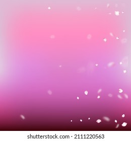 Cherry Sakura Blossom Confetti. Cartel de la caída de los pepitas de rosa japonesas de cerezo Sakura. Patrón de acuarela VIP enriquecido para mujeres. Windy Deja Afiche Confetti. Cosméticos Florecientes Y Fondo Floral Noble.
