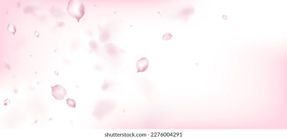 Cherry Sakura Petals Confetti. Afiche de los Pétalos de Sakura de las Rosas Japonesas que Caen. Textura elegante rica VIP Pastel. Windy Deja La Frontera Confetti. Cosméticos Florecientes Y Fondo Floral Noble.