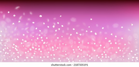 Cherry Sakura Petals Confetti. Noble Premium Magic Texture. Blooming Cosmetics Ad Elegant Flower Background. Flying Japanese Rose Cherry Sakura Petals Design. Windy Leaves Confetti Frame.
