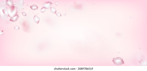 Cherry Sakura Petals Confetti. Windy Leaves Confetti Border. Beautiful Rich VIP Pastel Texture. Blooming Cosmetics Ad Noble Floral Background. Falling Japanese Cherry Sakura Rose Petals Poster.