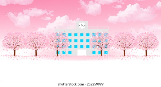  Cherry school background
