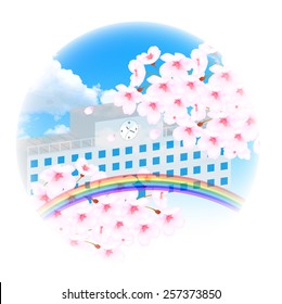 Cherry school background