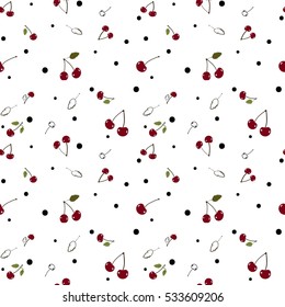 Cherry seamless pattern