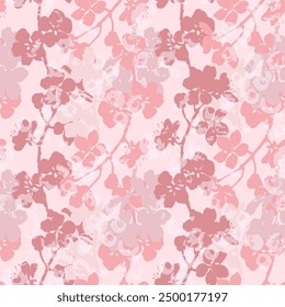 Cherry seamless pattern. Colorful seamless repeat pattern with abstract minimalist geometric style