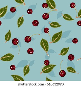 cherry  seamless pattern design