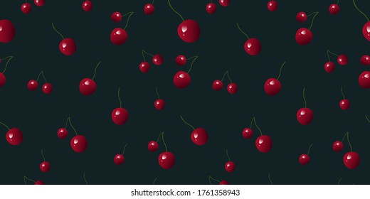 cherry seamless pattern for fabric, textile, clothes...