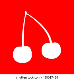 Cherry sign illustration