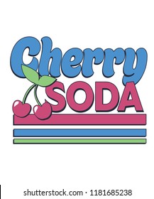 cherry soda fashion slogan