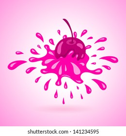 cherry splash element magenta