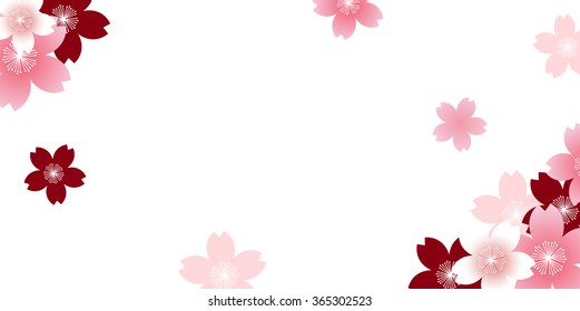 
Cherry spring flower background