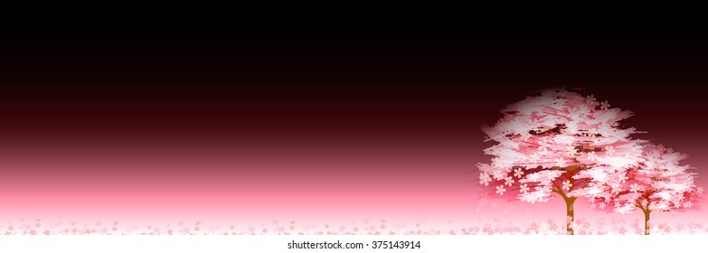 Cherry spring flower background