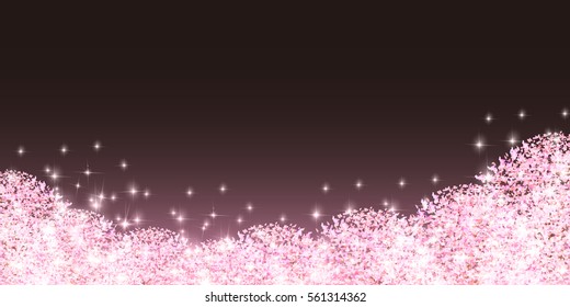 Cherry spring flower background