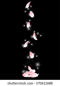 Cherry spring flower background