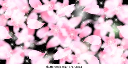 Cherry spring flower background