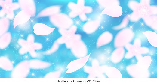 Cherry spring flower background