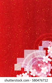 Cherry spring flower background