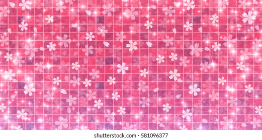 Cherry spring flower background