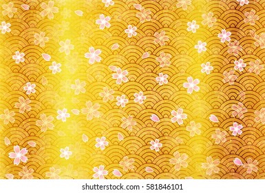 Cherry spring flower background