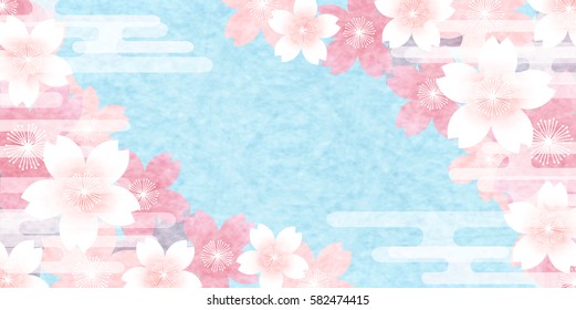 Cherry spring flower background