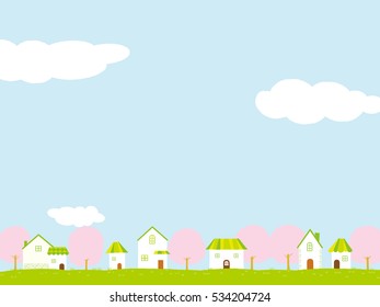Cherry Spring House background