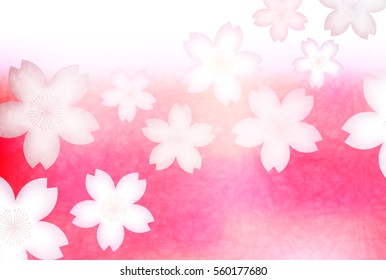 Cherry spring Japanese paper background