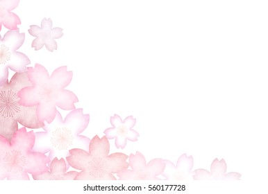 Cherry spring Japanese paper background