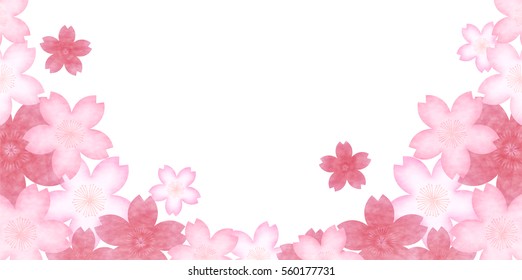 Cherry spring Japanese paper background