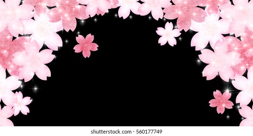 Cherry spring Japanese paper background