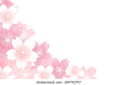 Cherry Spring New Year's card background