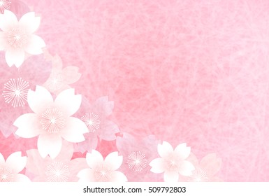 Cherry Spring New Year's card background