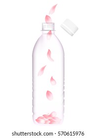 Cherry spring plastic bottle icon