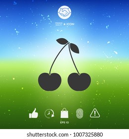 Cherry symbol icon