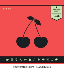 Cherry symbol icon