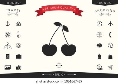 Cherry symbol icon