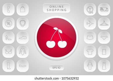 Cherry symbol icon