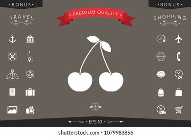 Cherry symbol icon