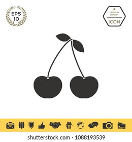 Cherry symbol icon