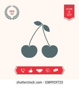 Cherry symbol icon