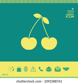 Cherry symbol icon