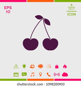 Cherry symbol icon