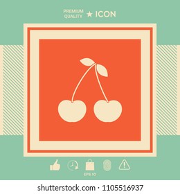 Cherry symbol icon